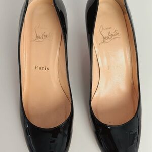 Christian Louboutin Black Patent Leather Pumps